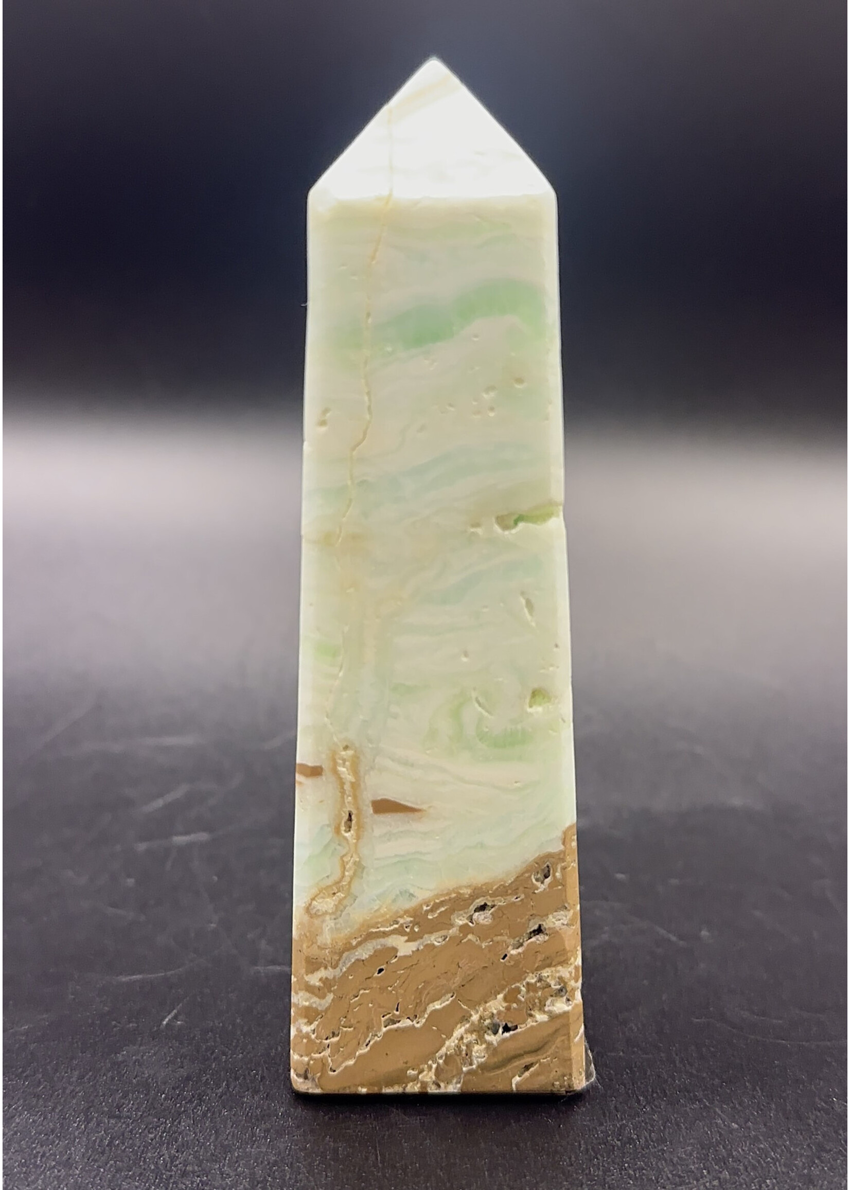 Caribbean Calcite 4-Sided Obelisk 4.5"-5"