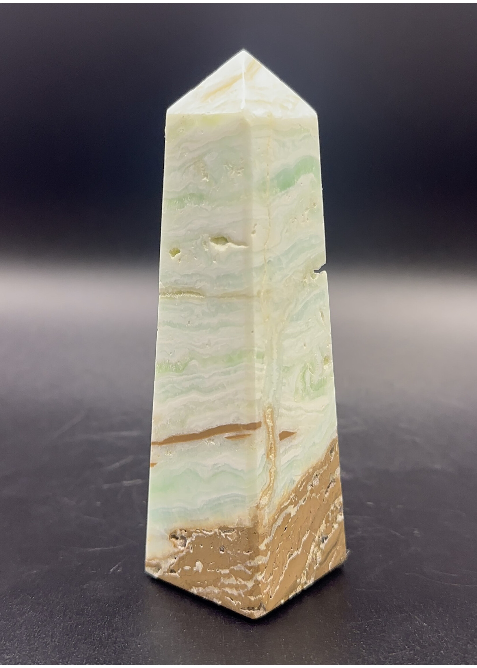 Caribbean Calcite 4-Sided Obelisk 4.5"-5"