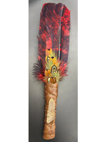 Feather Large Molton Lava with Crystal