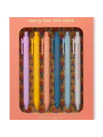 Worry Less, Live More Quotable Gel Pen Set of 6