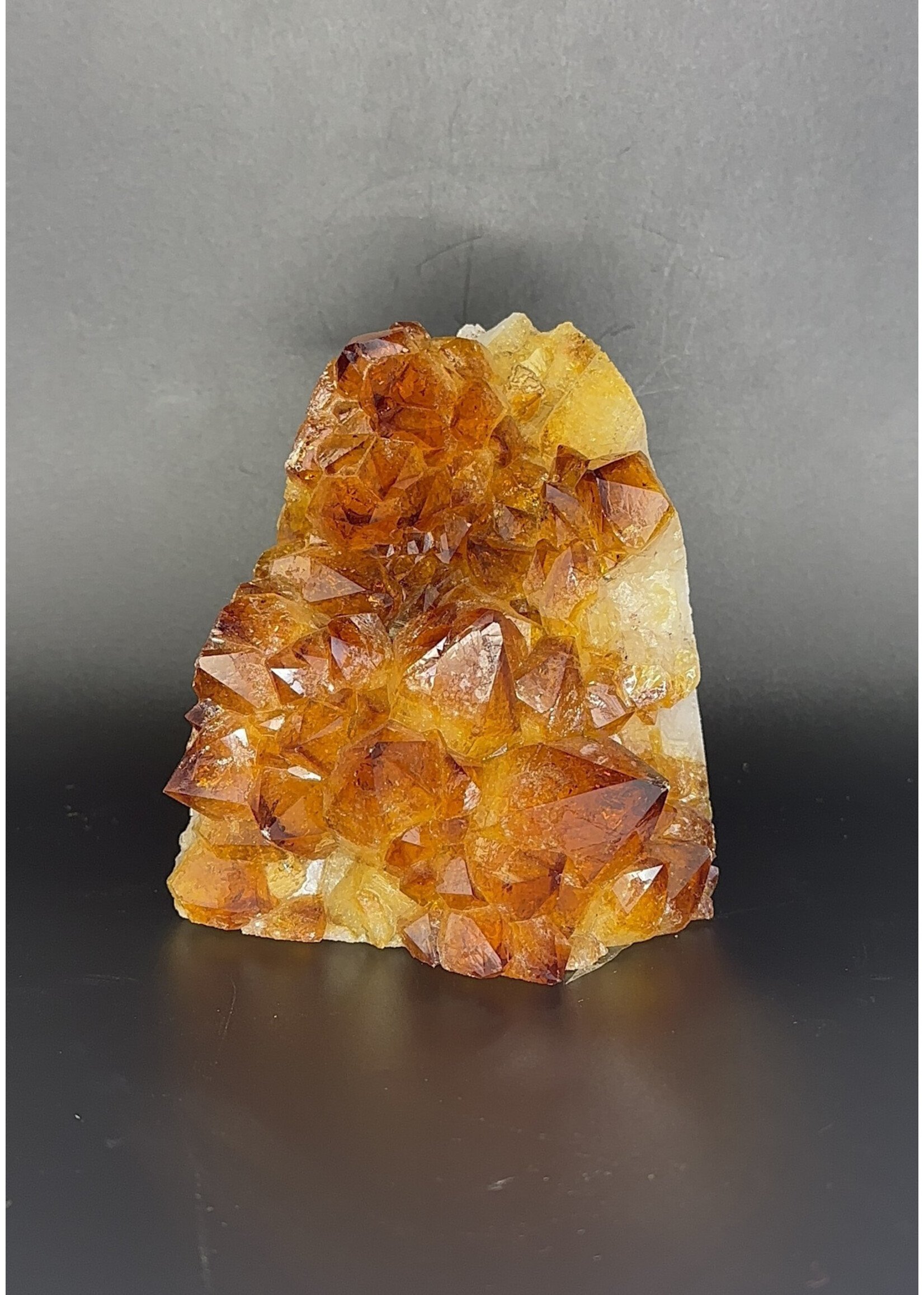Citrine Cut Base Standing Dark