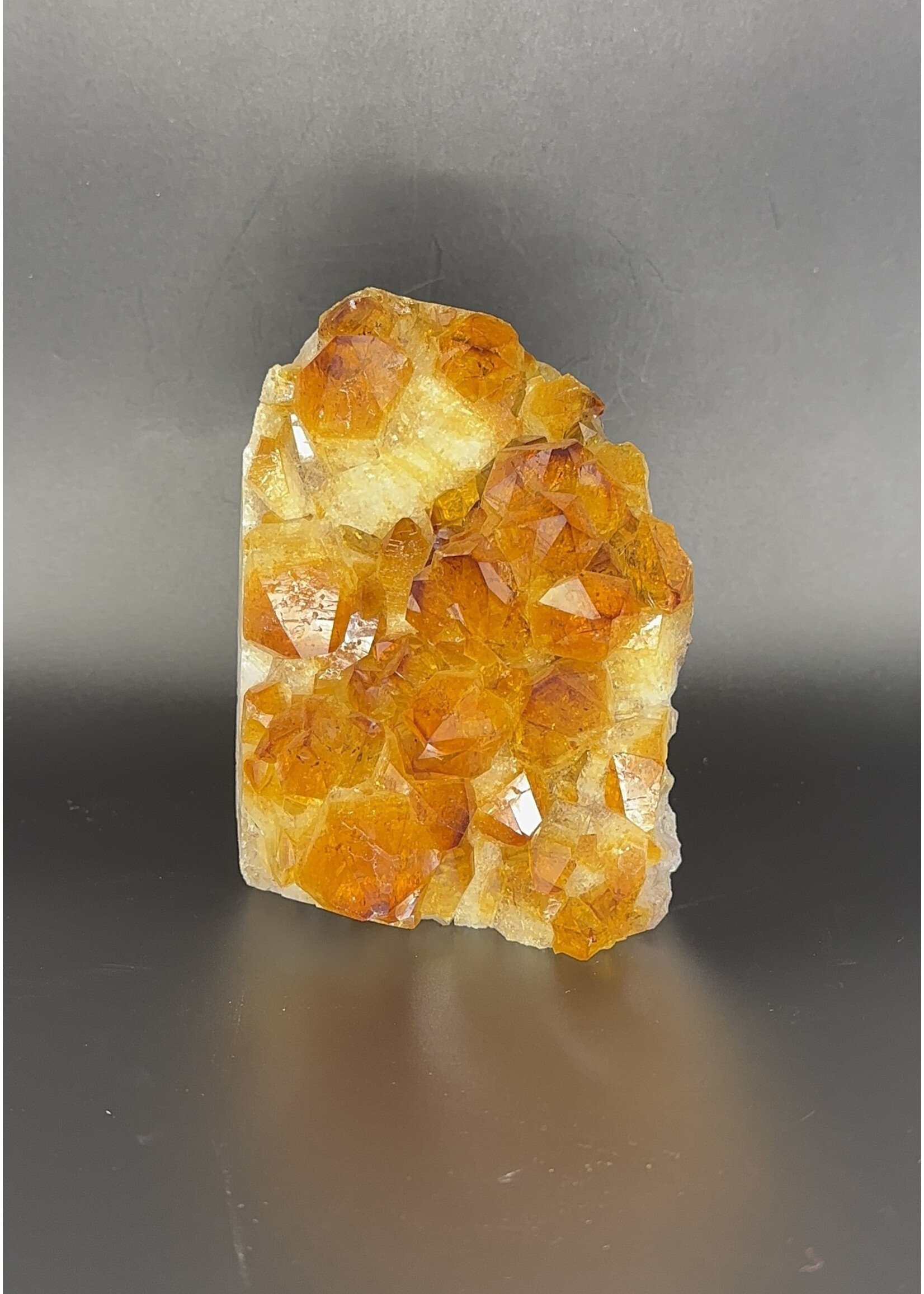 Citrine Cut Base Standing Dark
