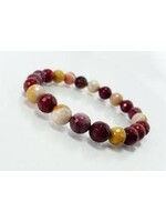 Bracelet Crystal Stone Stretch Mookaite Jasper Stone of Restoration 8mm
