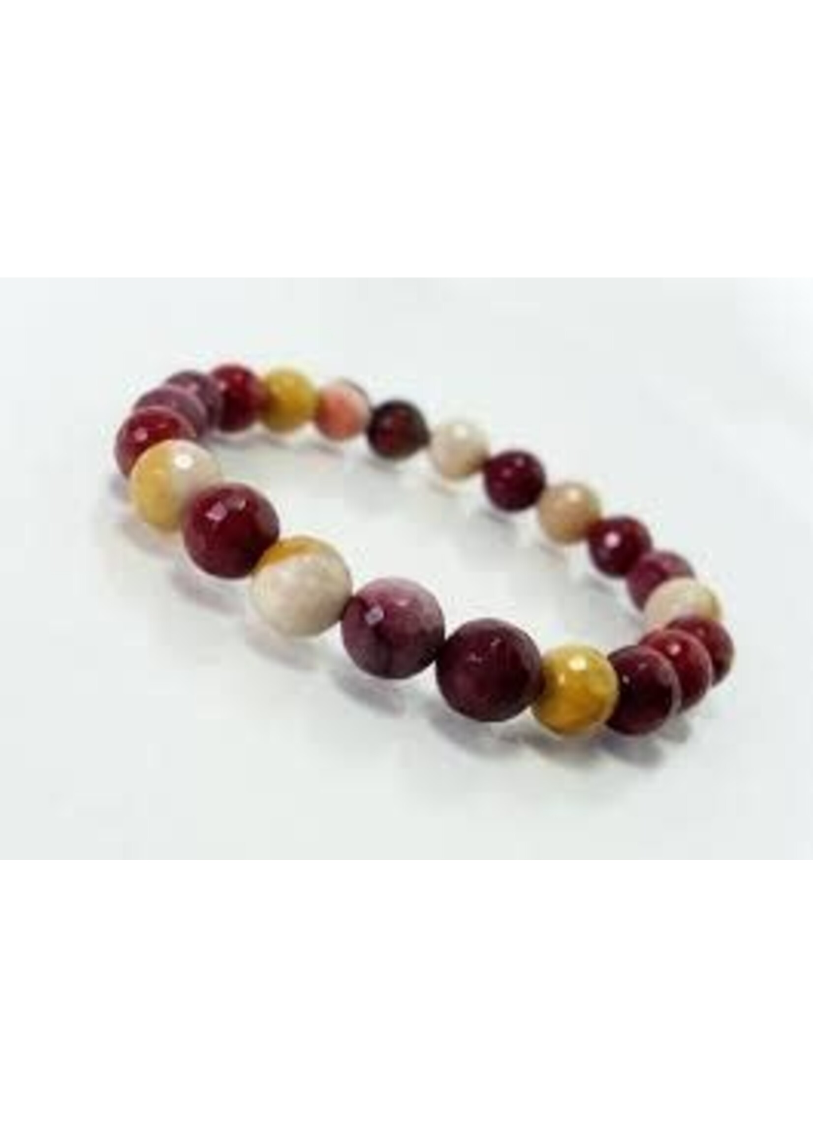 Bracelet Crystal Stone Stretch Mookaite Jasper Stone of Restoration 8mm