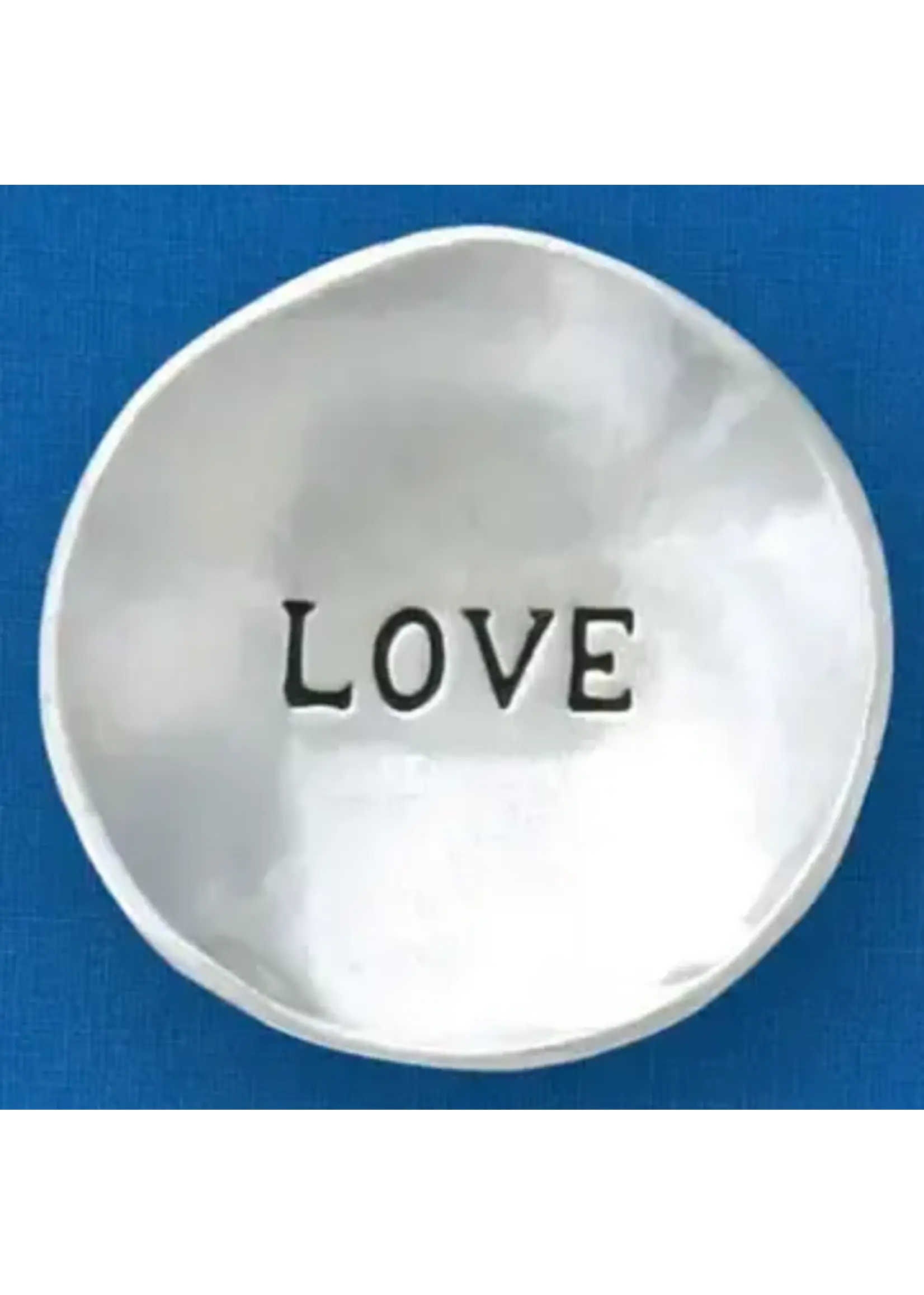 Charm Bowl Pewter Love