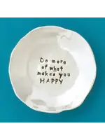 Charm Bowl Large Pewter Do More of What Makes You Happy