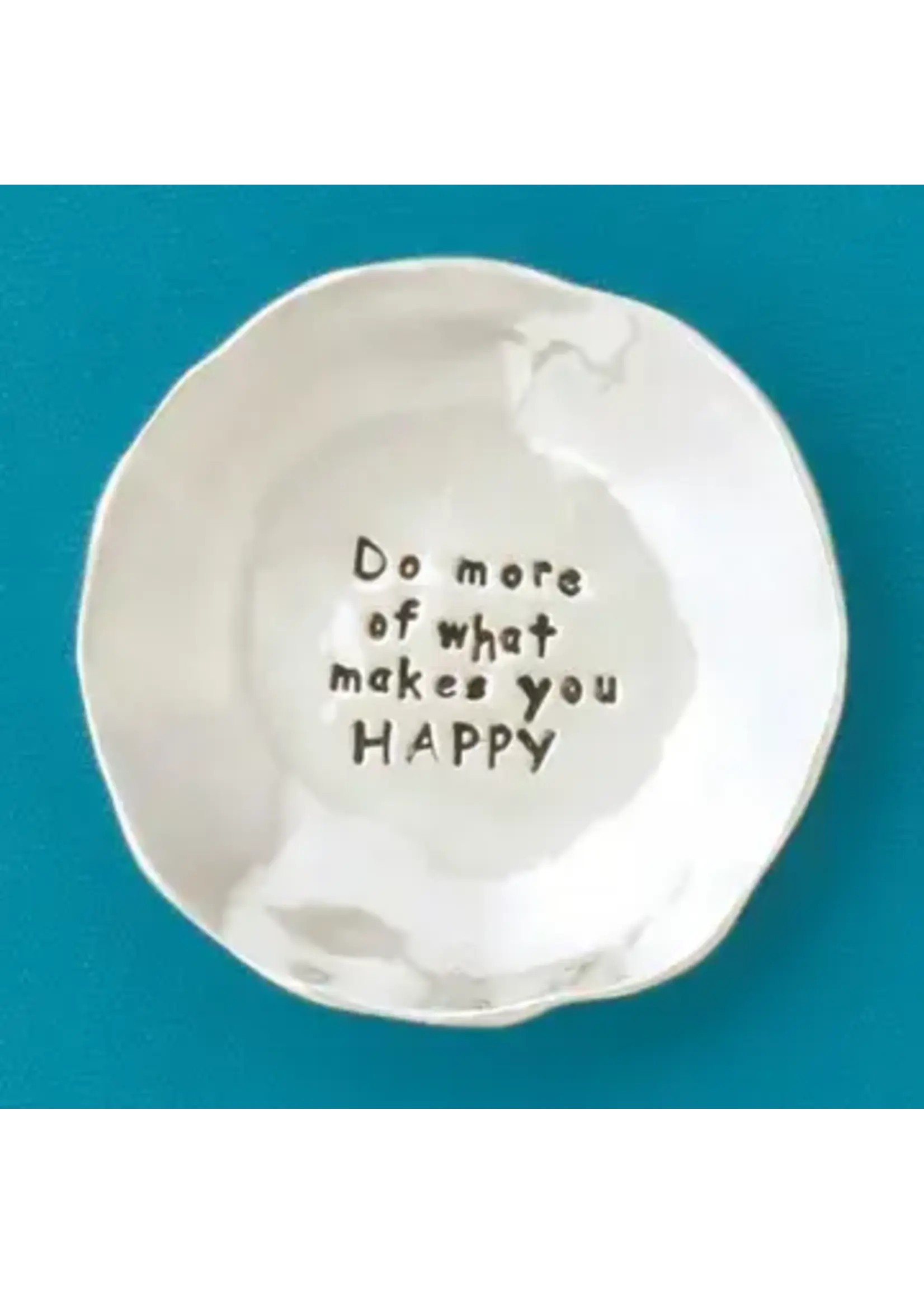 Charm Bowl Large Pewter Do More of What Makes You Happy