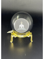 Shungite Sphere w/ Engraved Buddha