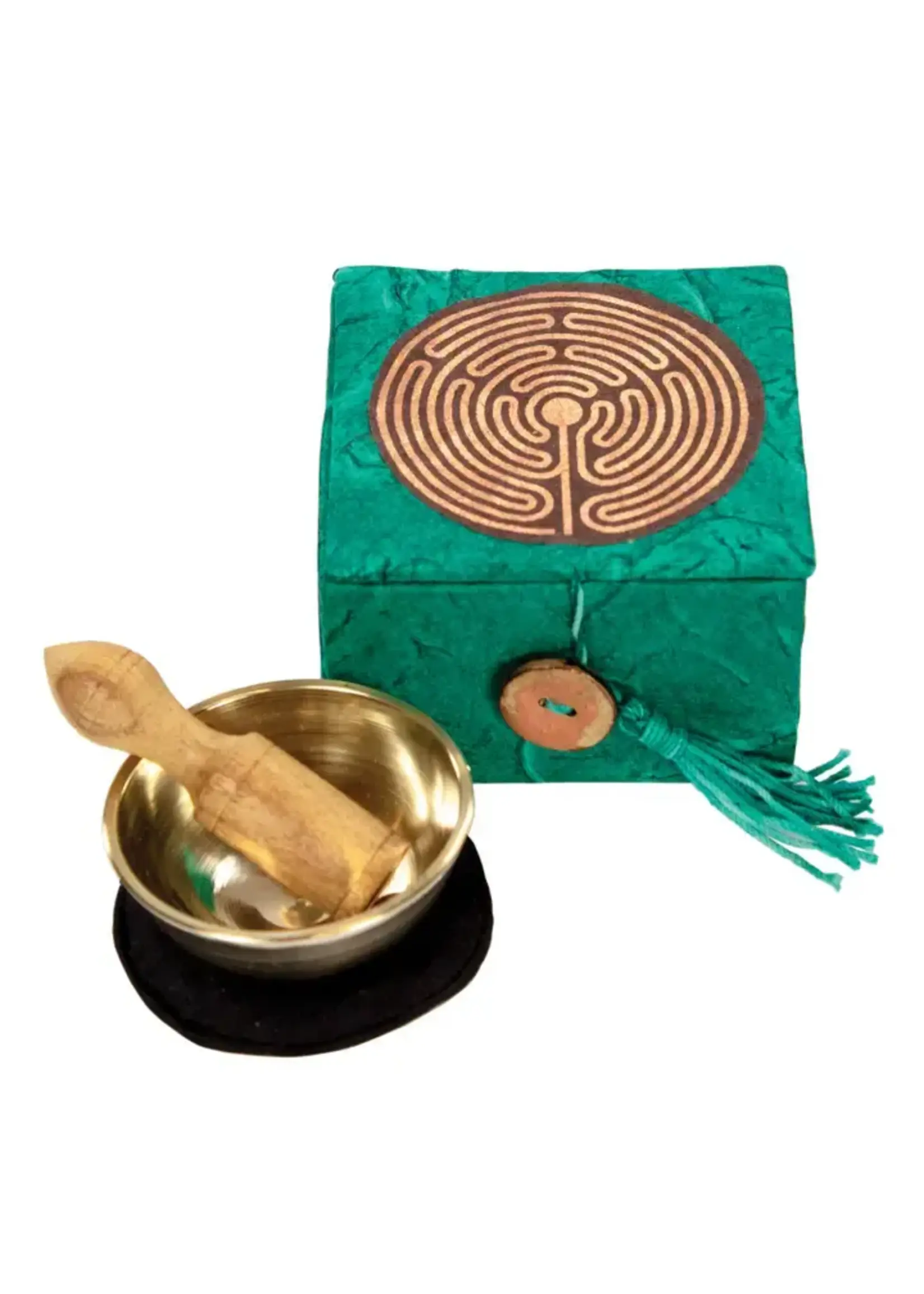 Garden Labyrinth Meditation Bowl with Box 2"