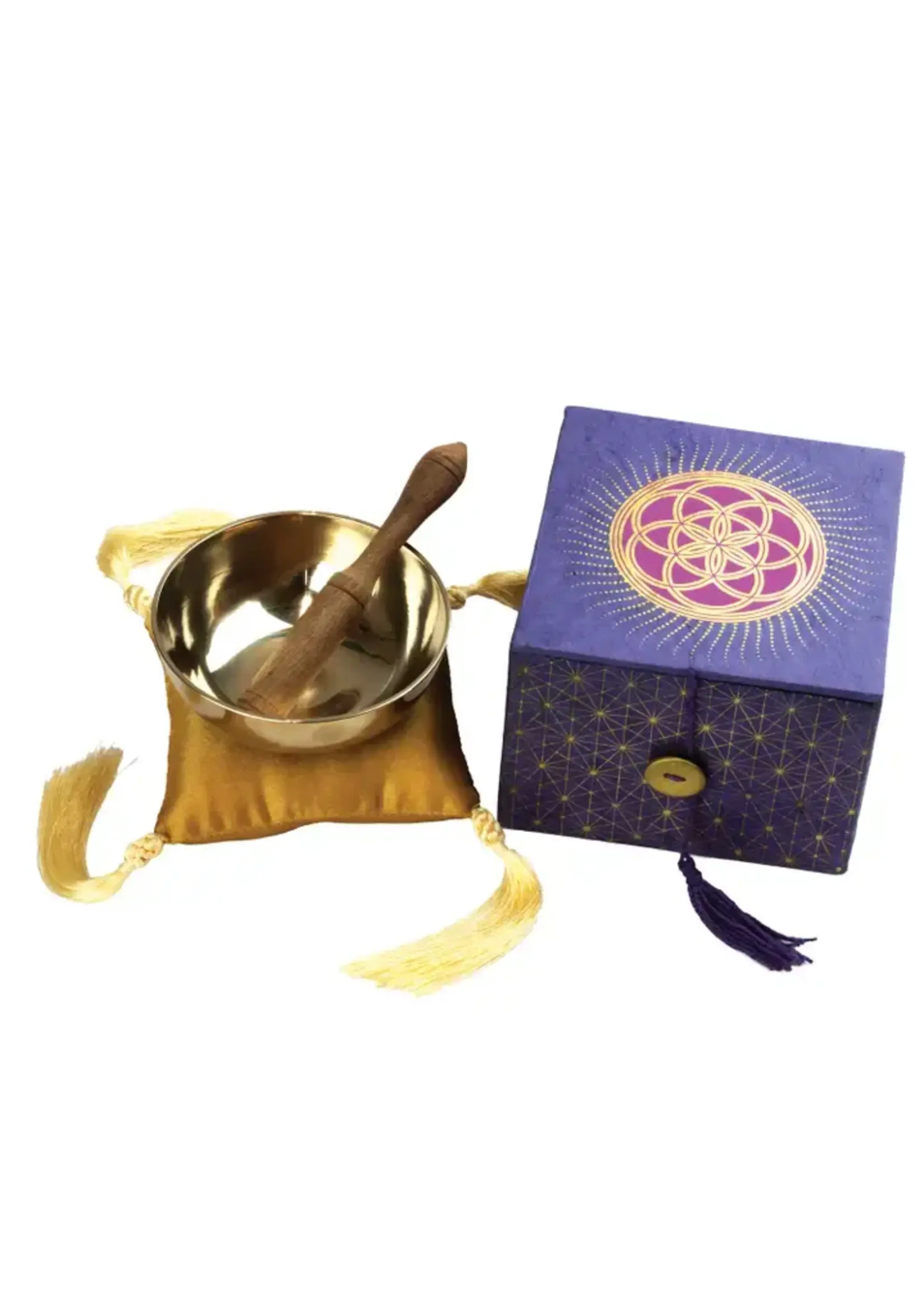Seed Of Life Meditation Bowl Box 3.5"