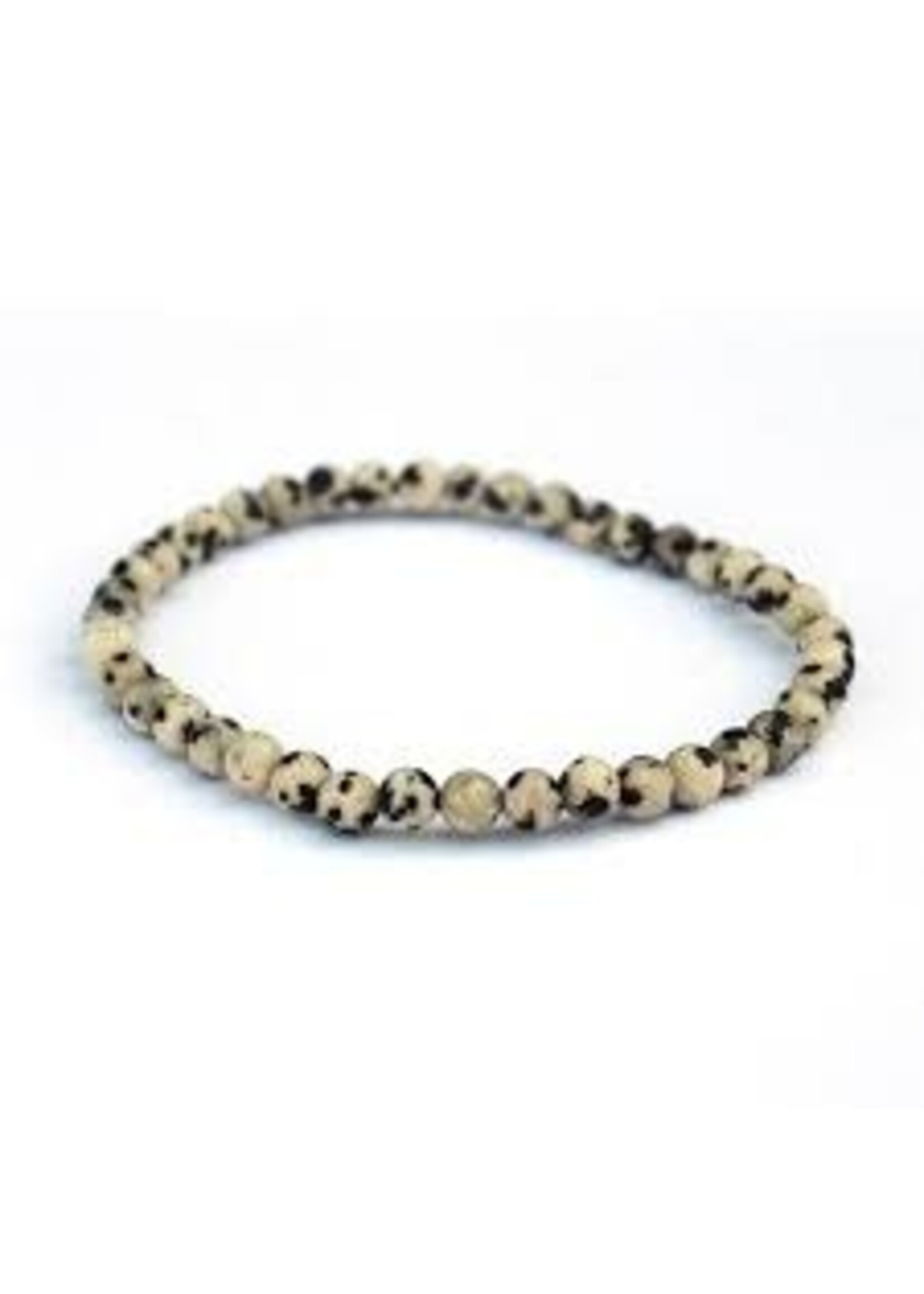 Bracelet Dalmation Stone of Clarity 4mm