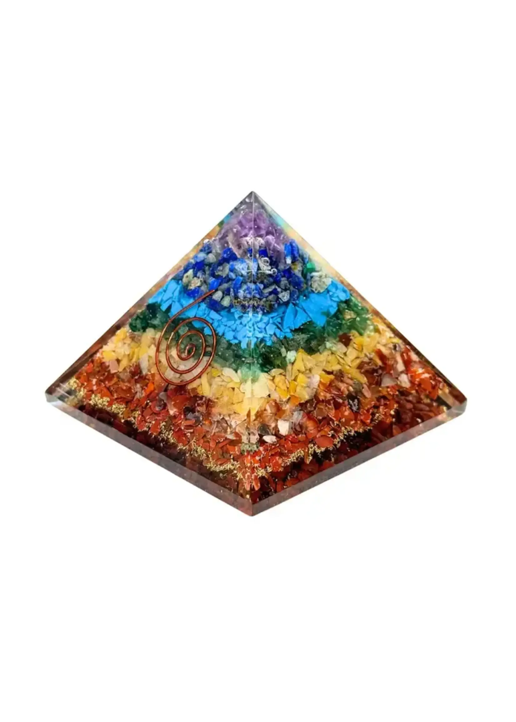 Orgonite 7 Chakra Pyramid