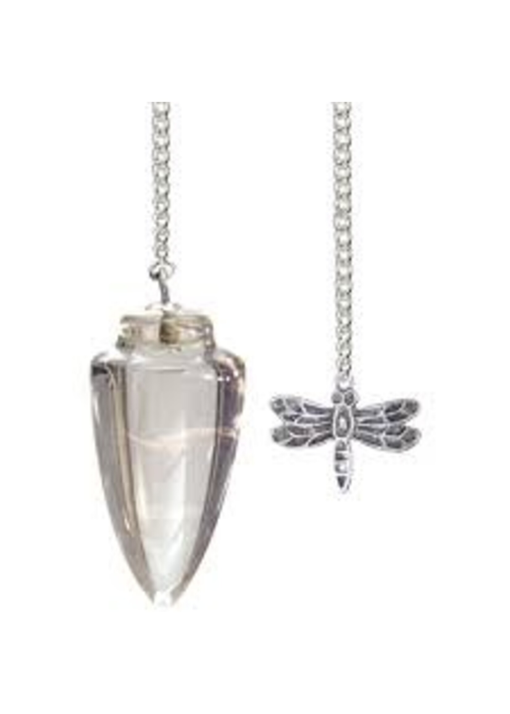 Pendulum Clear Quartz & Dragonfly