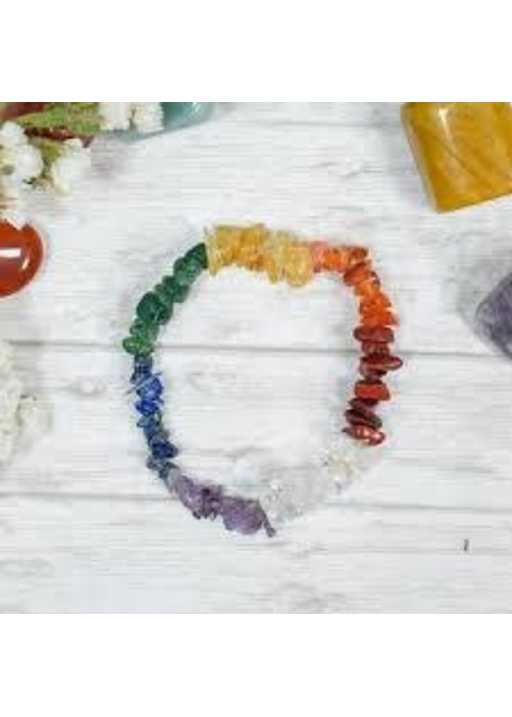 Kheops Gemstone Chip 7 Chakra Bracelet