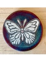 Raku Coasters Butterfly  2pk
