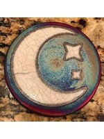 Raku Coasters Crescent Moon  2pk