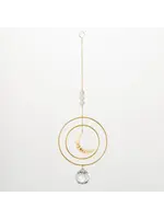 Woodstock Suncatcher Moon Tranqulity Crystal White Jade