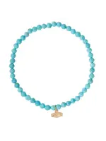 Scout Mini Faceted Turquoise Howlite/Gold Stacking Bracelet