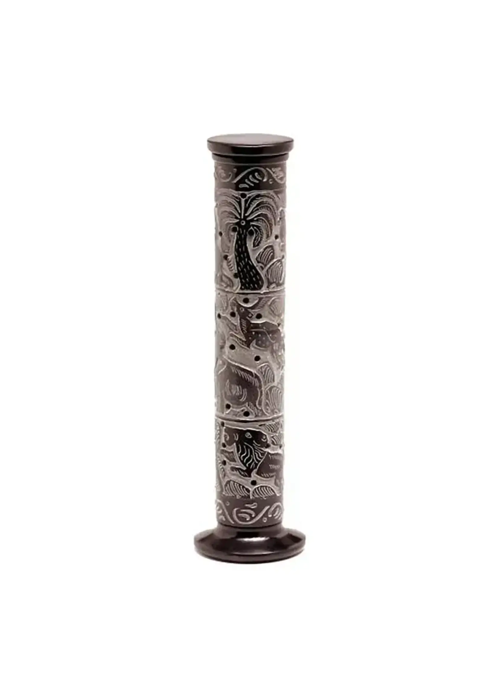 Burner Bottle Forest Animals Black 11.5"H