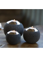 Garden Age Lava Stone Tea Light Holders set of 3