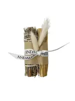 Smudge Wand Andaluca Palo Santo Sticks & Blue Sage Smudging Bundle