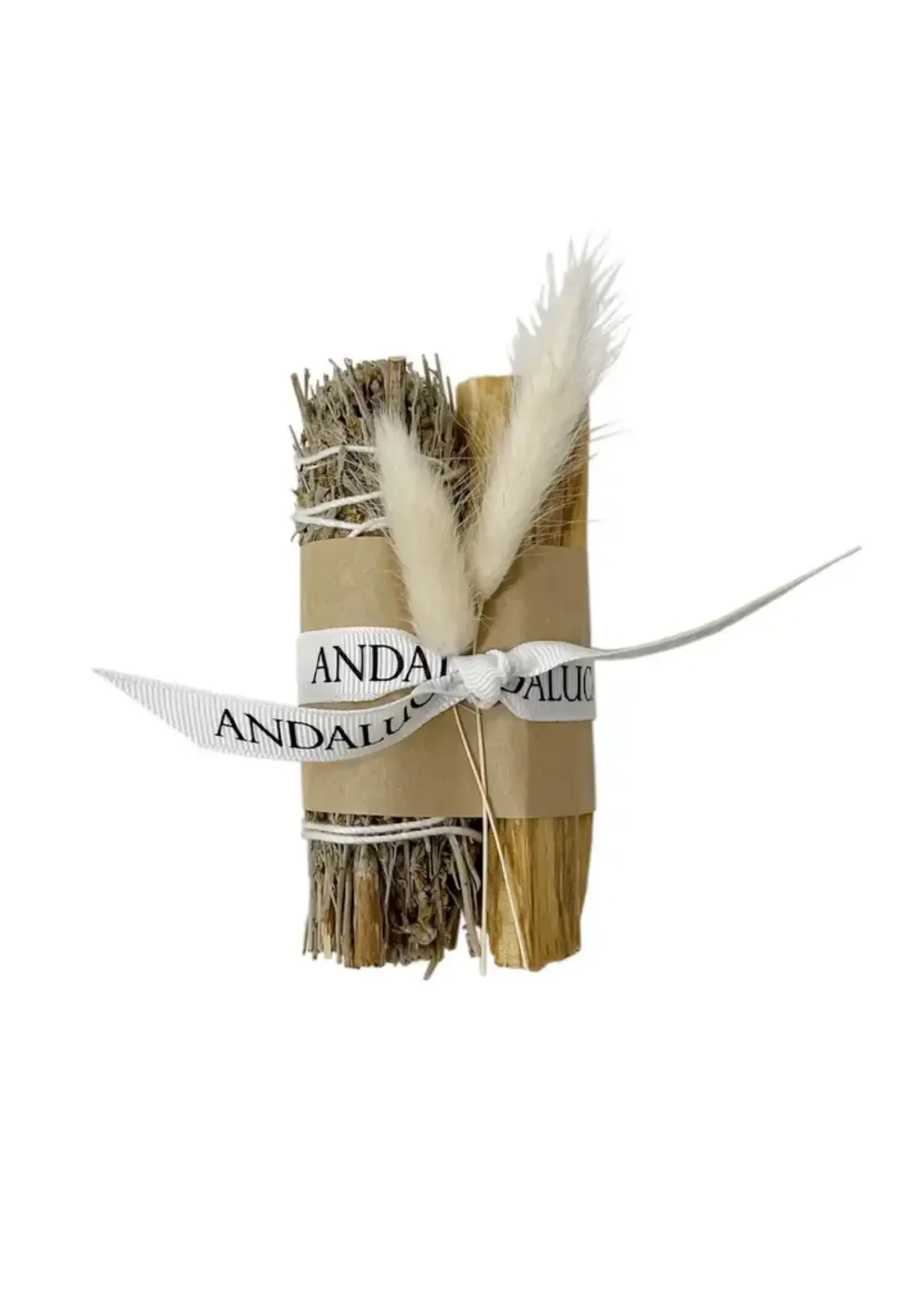 Smudge Wand Andaluca Palo Santo Sticks & Blue Sage Smudging Bundle