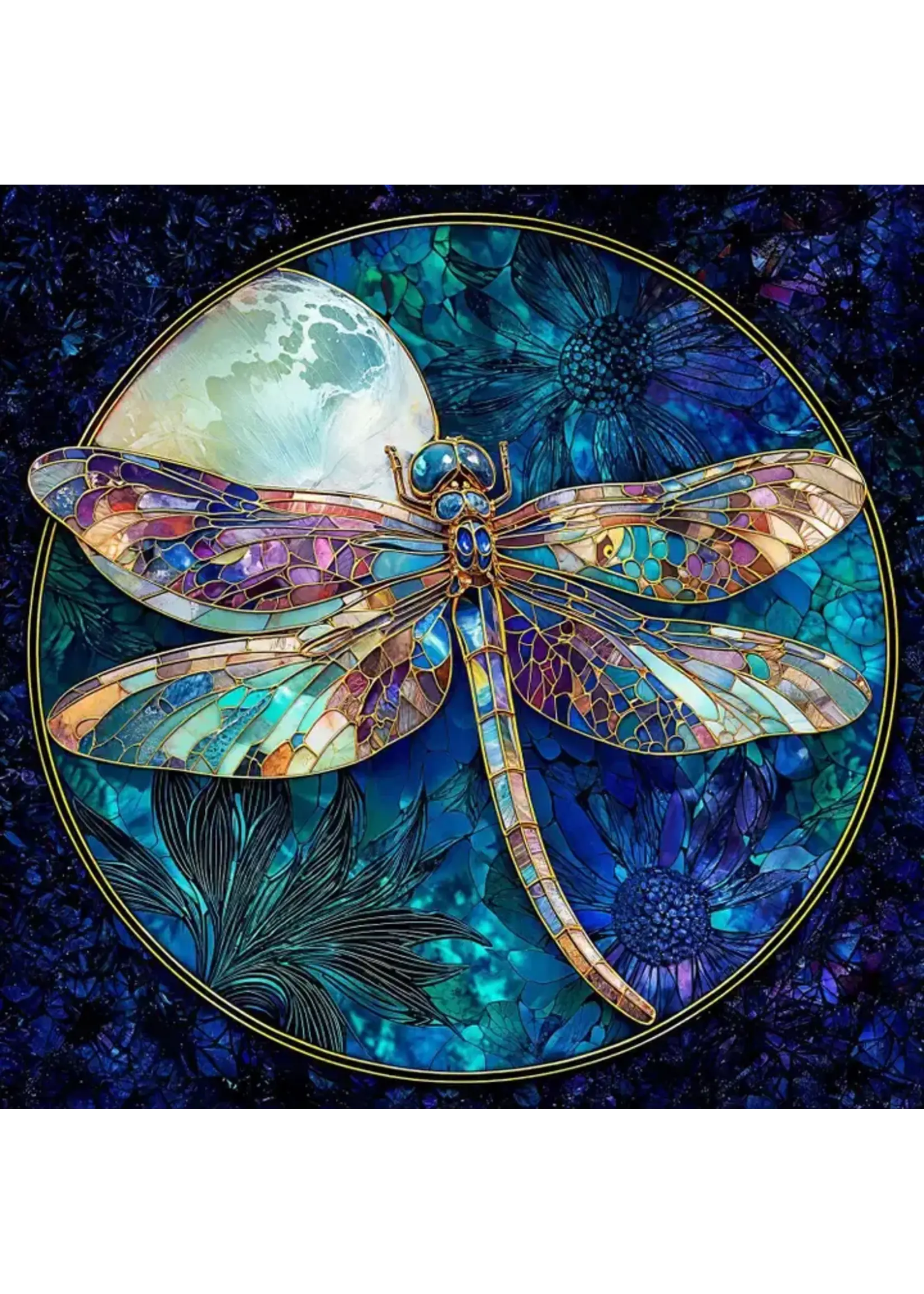 Puzzle Dragonfly and Full Moon 1000 Pc