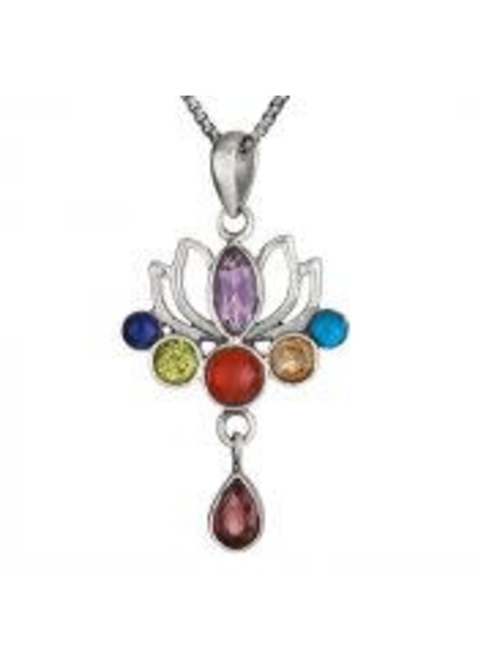 Necklace Chakra Lotus 7-Stone