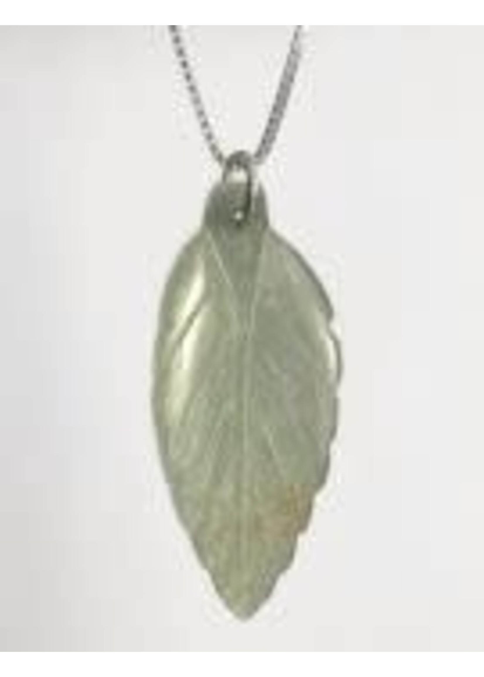 Necklace Adventurine Leaf