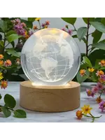 Led Orb - Earth with LED Base