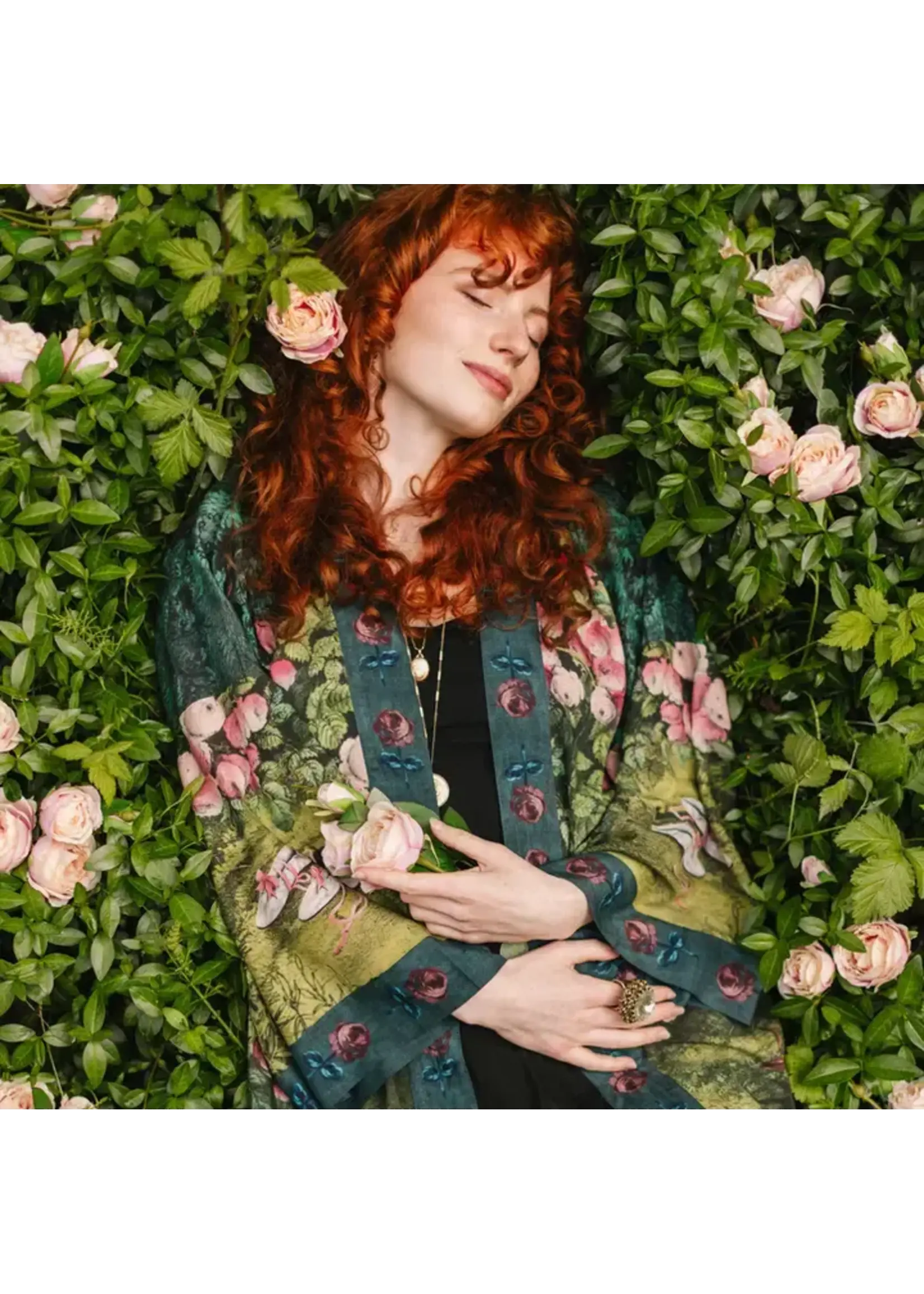 Kimono The Daydreamer Matinée Duster Kimono w/ Roses & Rabbits