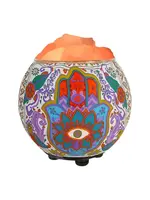 Hamsa Handcrafted Aromatherapy Salt Lamp