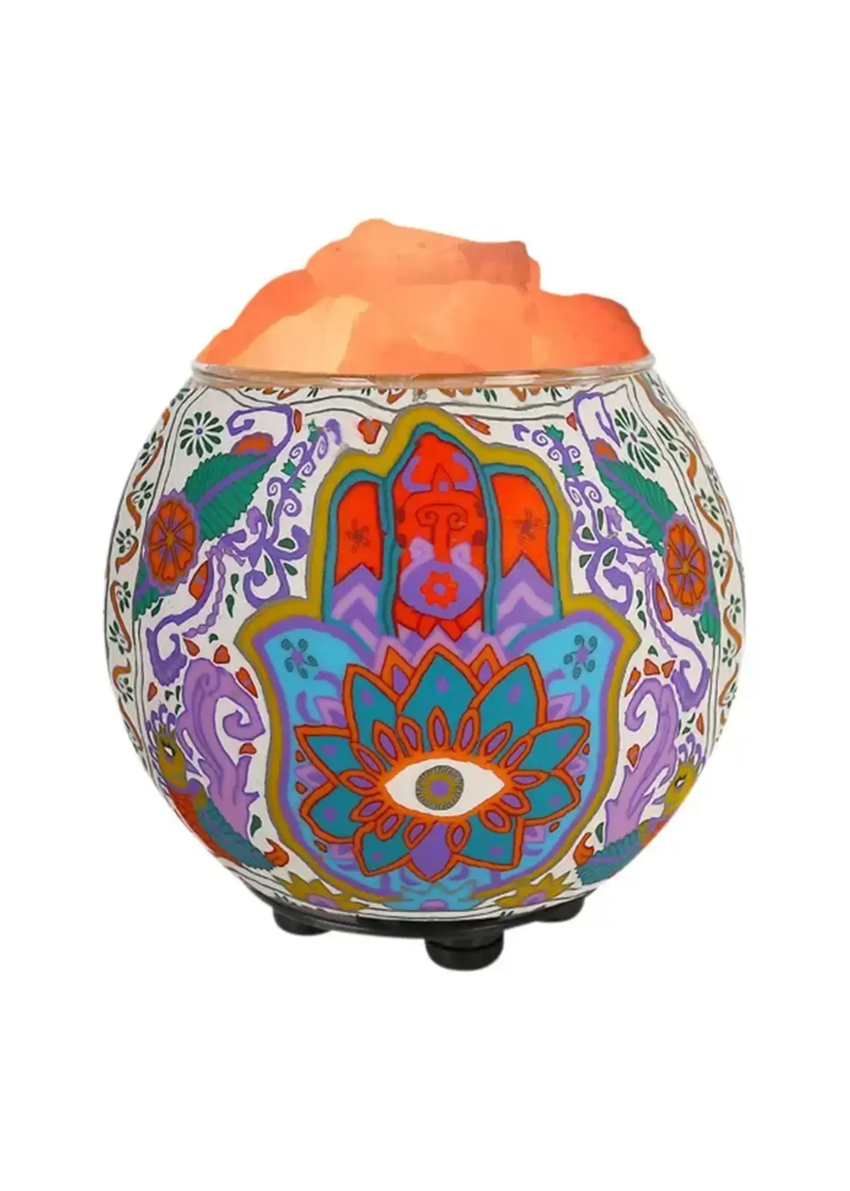 Hamsa Handcrafted Aromatherapy Salt Lamp