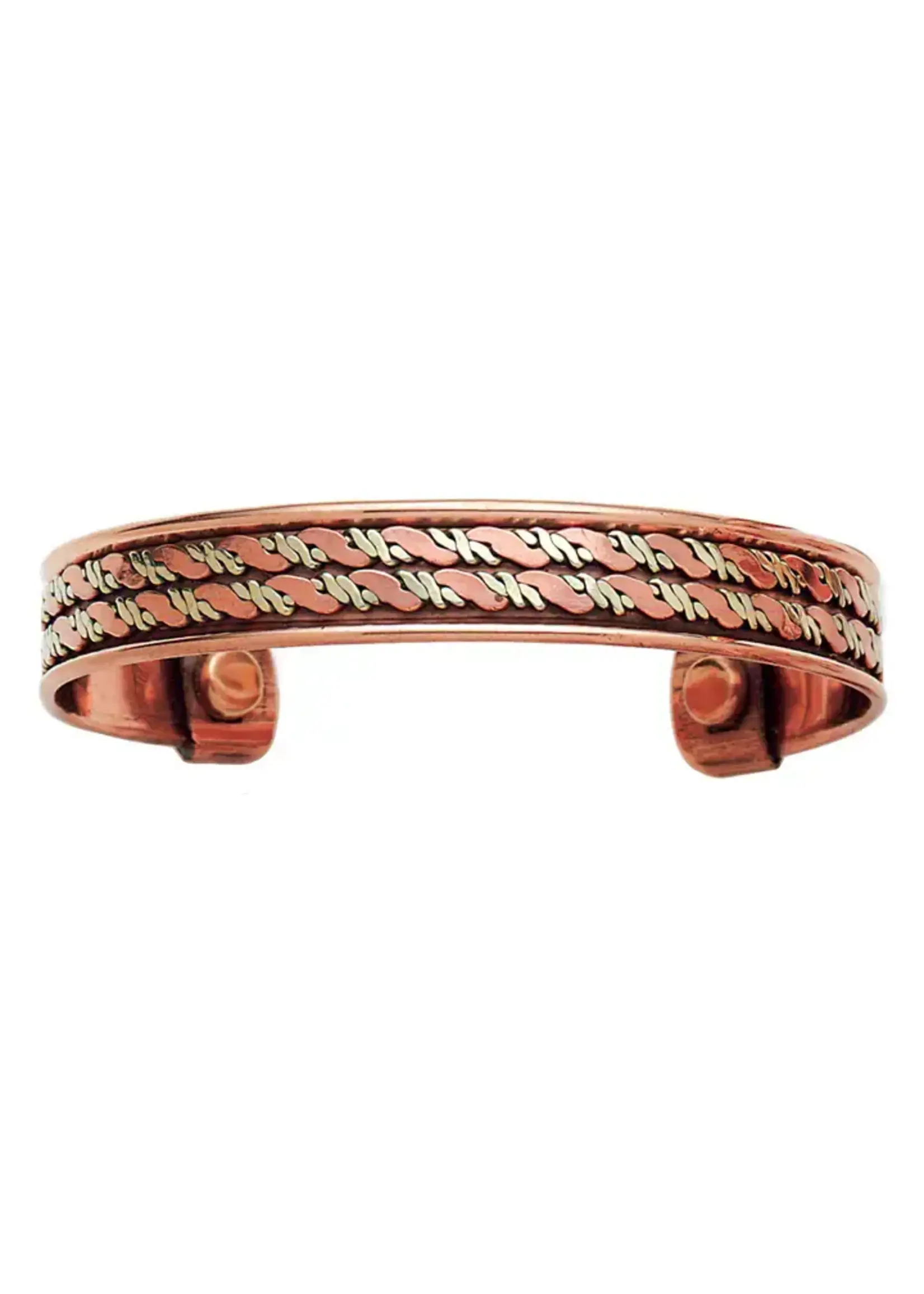 Windrose Bracelet Magnetic Copper/Brass Twist