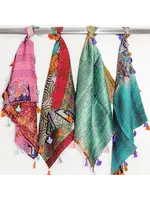 Silk Kantha Square Scarves