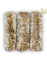 Copal Resin with White Sage Bundle 4"