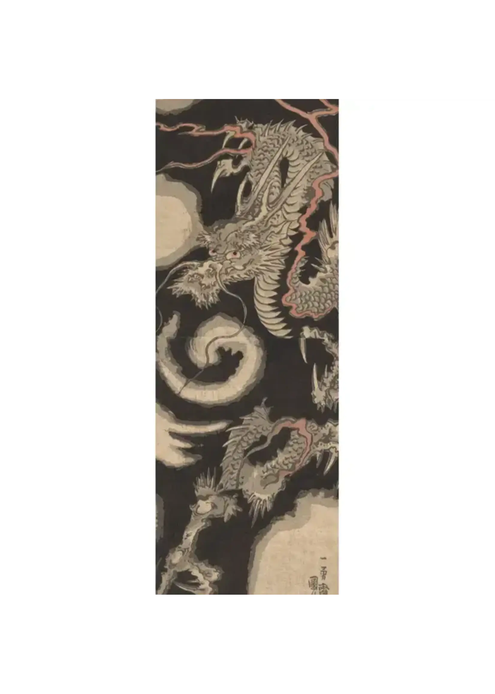 Bookmark Utagawa Kuniyoshi: Dragon Breathing Clouds