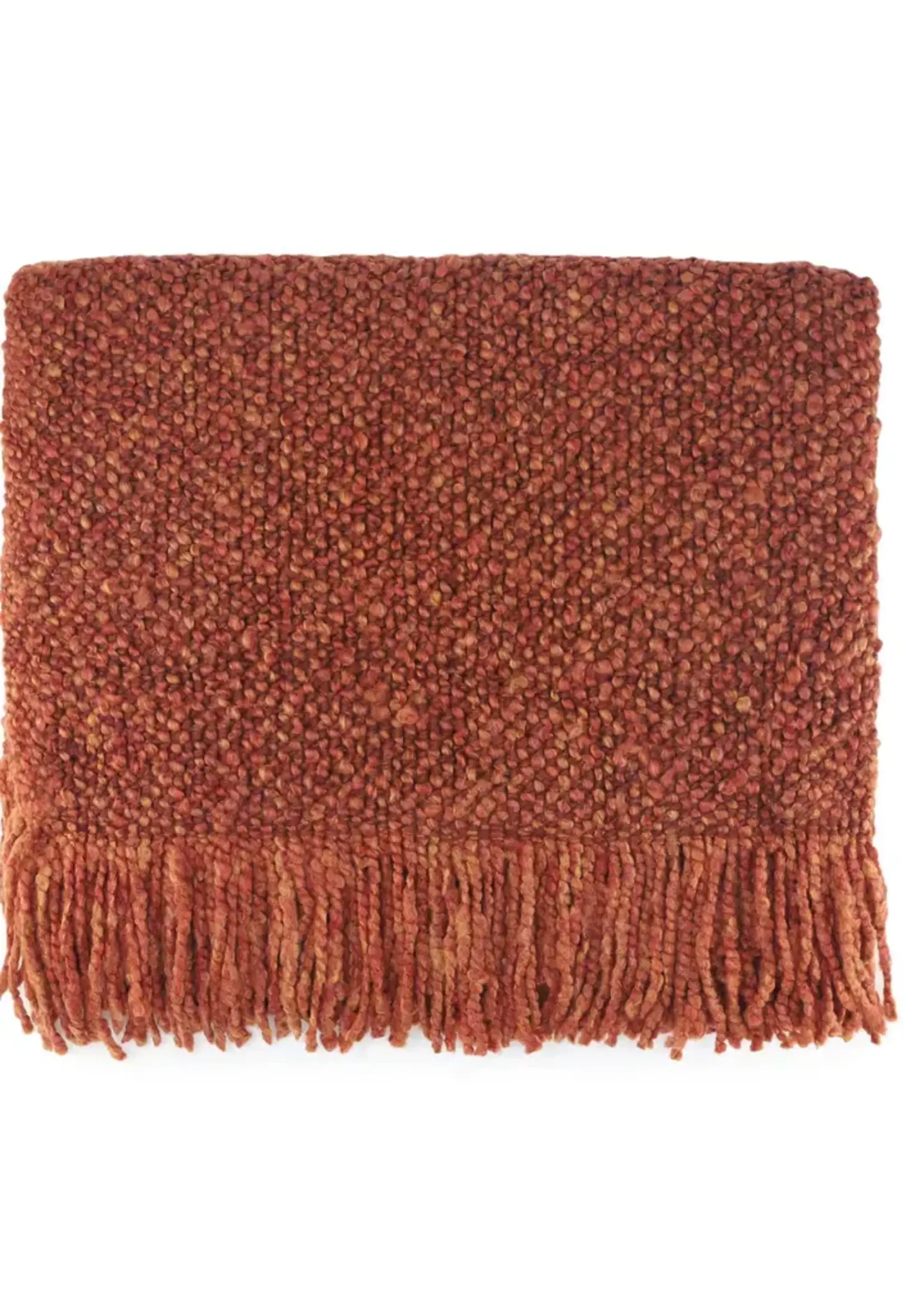 Bedford Collection Campbell Pumpkin Spice Throw 40x70"