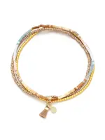Scout Bracelet Chromacolor Miyuki Trio - Desert Multi/Gold