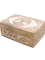 Lungta Celtic Tree of Life Hand Carved Wooden Box