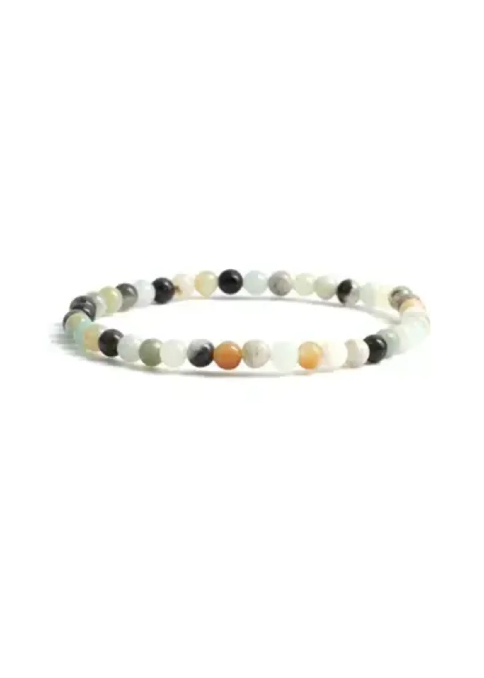 Crystal 4mm Bracelets Blue Lace Agate