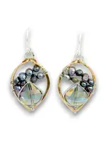 Earrings Blue Aura Drop