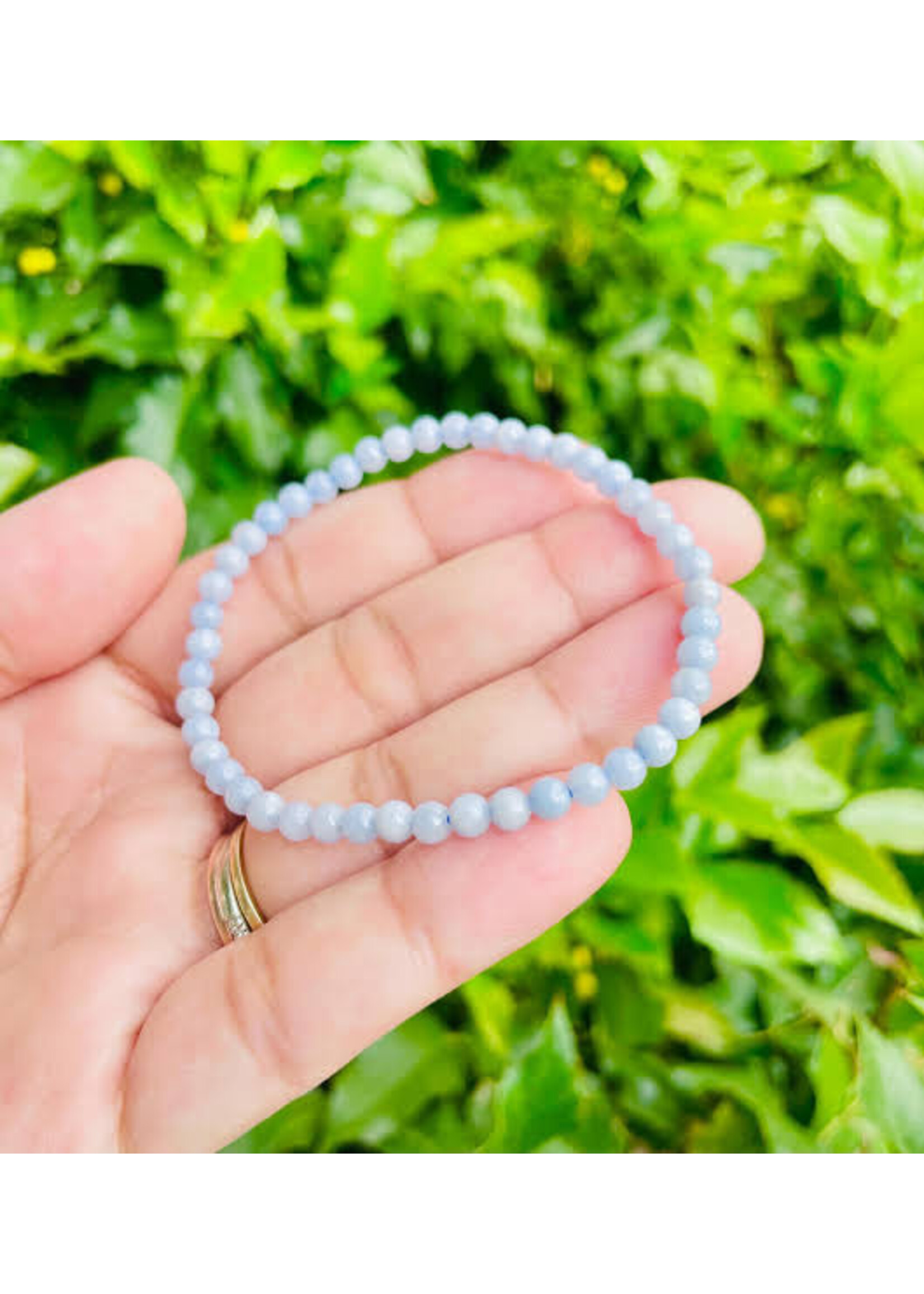 Crystal 4mm Bracelets Angelite