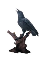 Statue Raven on Stump