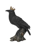 Statue Crowned Raven