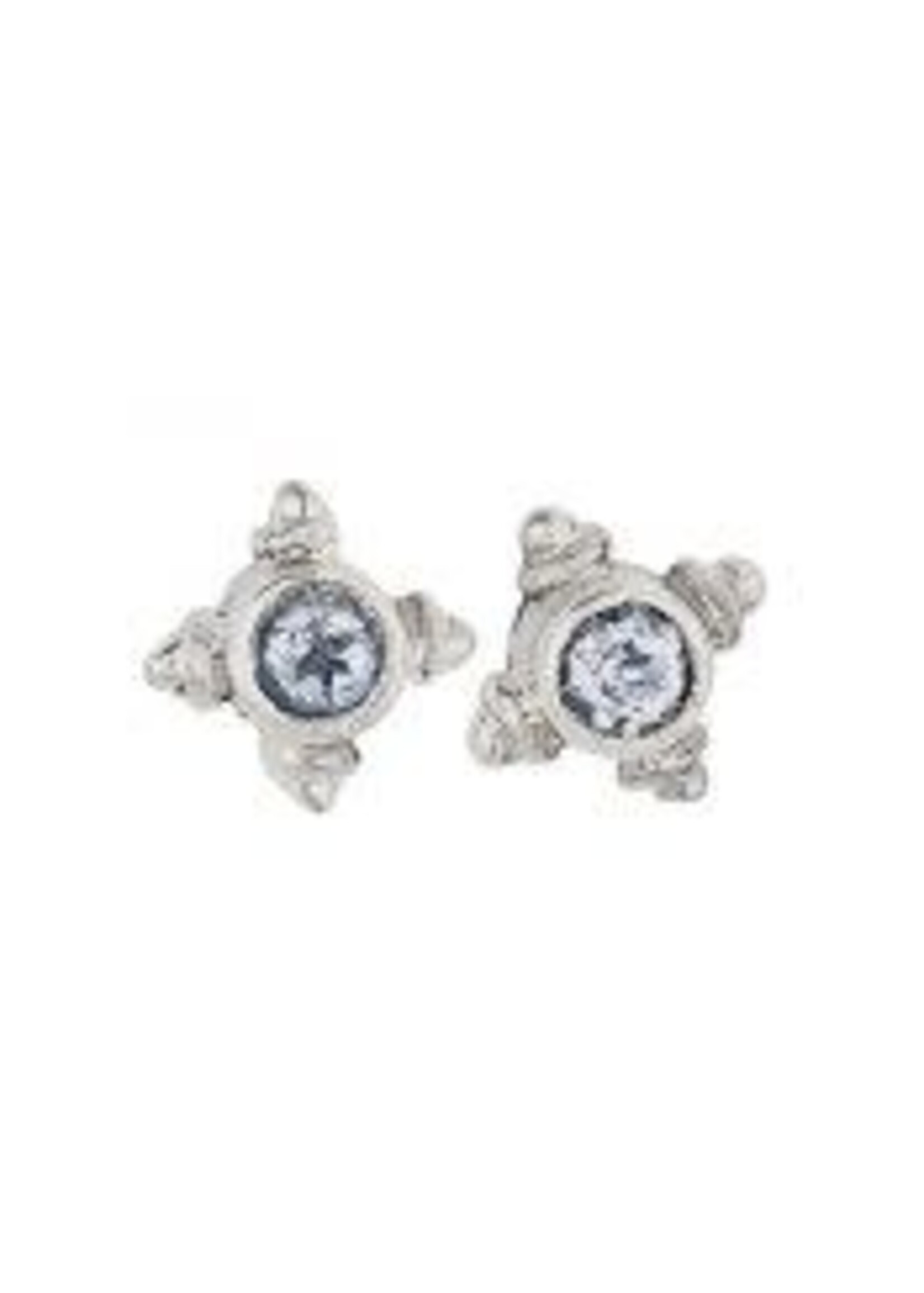 Earrings SS Blue Topaz Stud