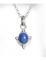 Necklace SS Lapis 4 Point