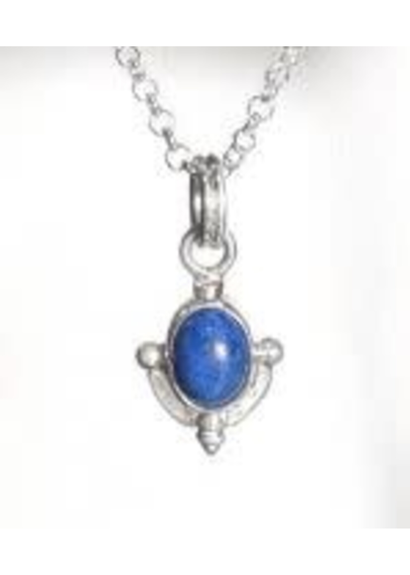 Necklace SS Lapis 4 Point