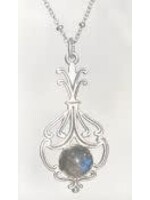 Necklace SS Ornate Labradorite