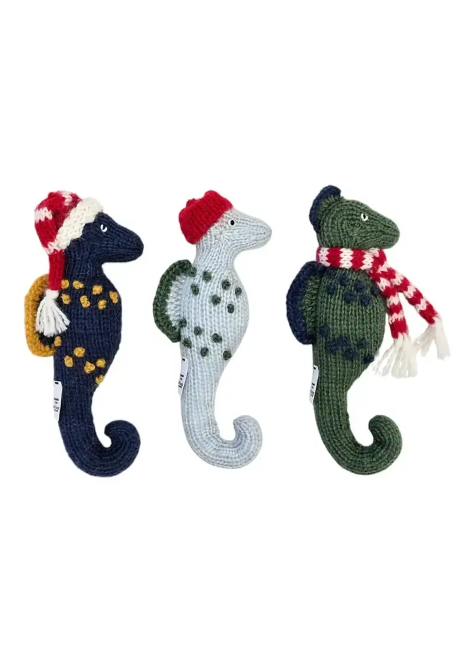 Ornament Handmade Knit Seahorse